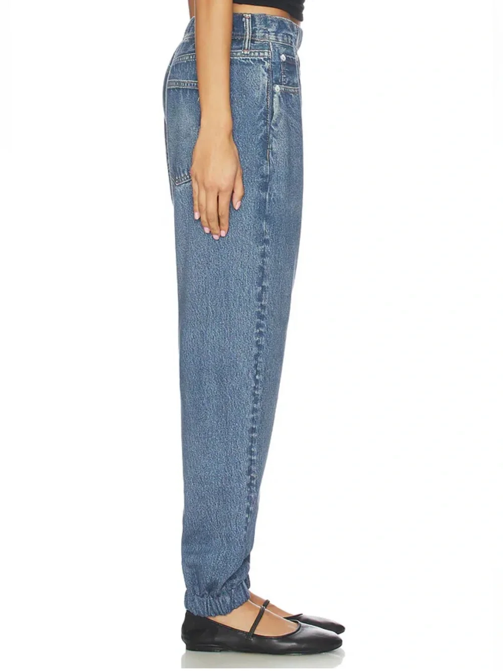 rag & bone Miramar Terry Joggers Pants in Blue Lenox Wash Size XXS NWT